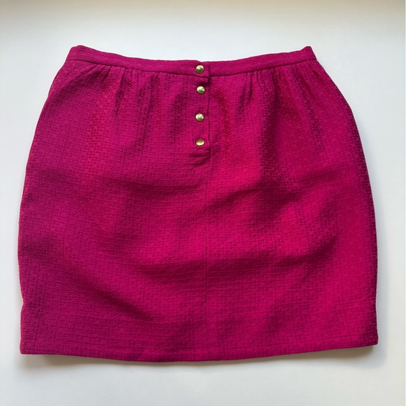 Sandro Hot Pink Mini Pencil Skirt w/Pockets - Picture 4 of 7